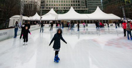 canary Wharfe ice rink