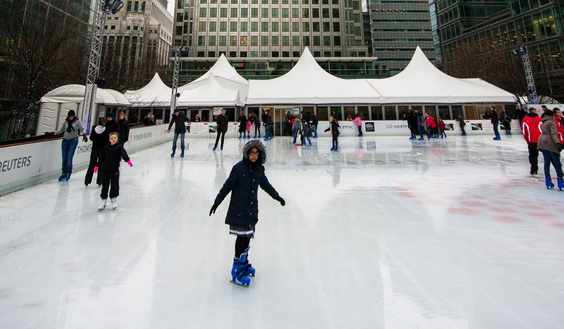 canary Wharfe ice rink